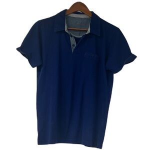 Champs Men's XS Blue short sleeve polo spring summer preppy casual classic comfy